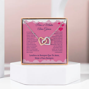 Para a Minha Alma Gémea – Colar de Corações Interligados LOVE_HEARTS