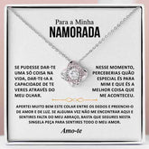 Para a Minha Namorada – Colar banhado a ouro branco 14k com cristais de zirconia cúbica CHLOE
