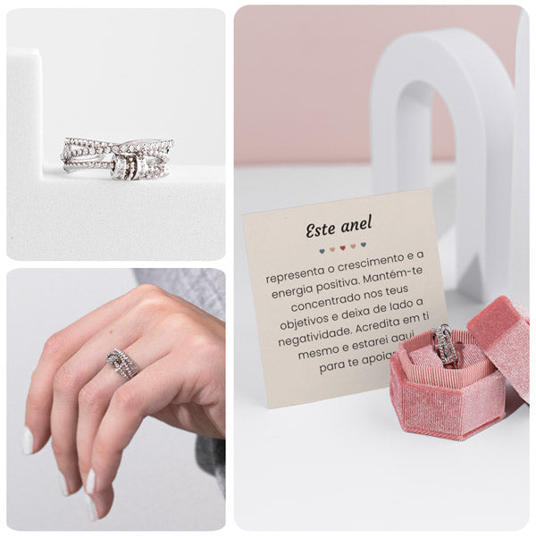 Anel anti-stress com dedicatória | RAYA_SPINRING