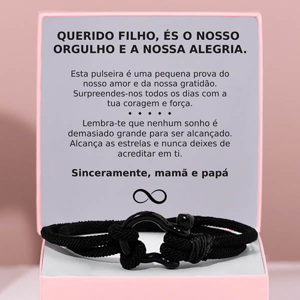 Querido filho, és o nosso orgulho e a nossa alegria – Pulseira para homem ENZO_NAUTICROPE