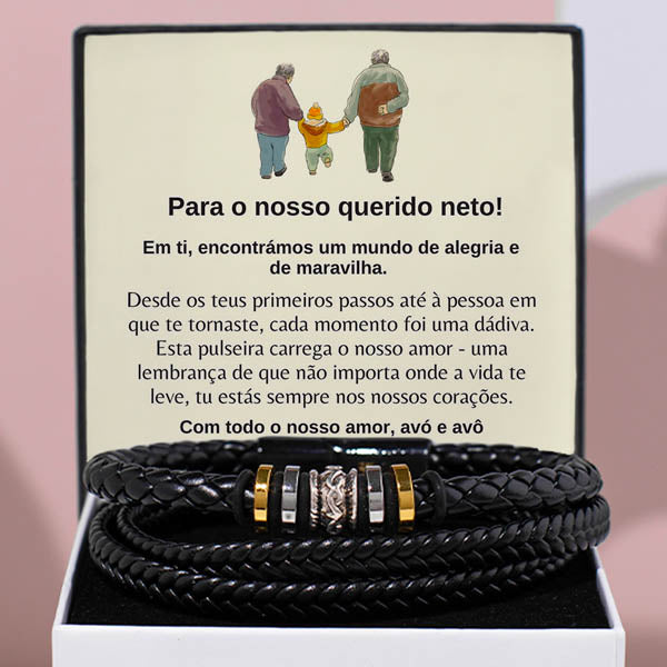 Para o nosso querido neto! – COLT_LEATHERBRACELET