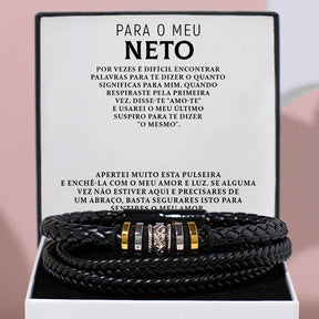 Para o meu neto – Pulseira de couro para homem – ZAC_LEATHERBRACELET