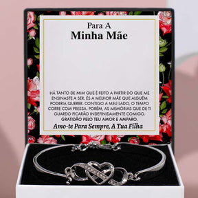 Para A Minha Mãe  – Guarda-me sempre no teu coração Pulseira – RILEY_HEARTBRACELET