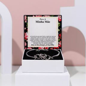 Para A Minha Mãe  – Guarda-me sempre no teu coração Pulseira – RILEY_HEARTBRACELET