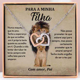 Para a Minha Filha – Colar de Corações Interligados LEONA_HEARTS