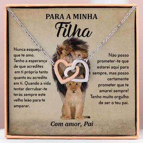 Para a Minha Filha – Colar de Corações Interligados LEONA_HEARTS