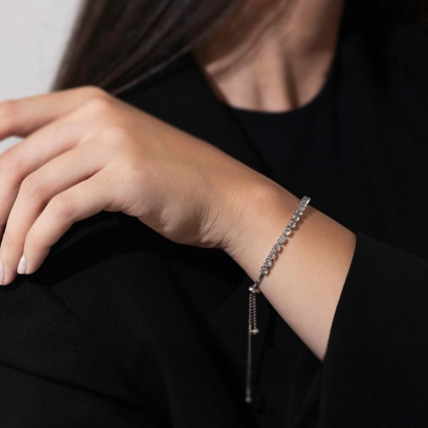 Querida mamá – Pulseira com cristais de zircónio cúbico MARGO_TENNISBRACELET